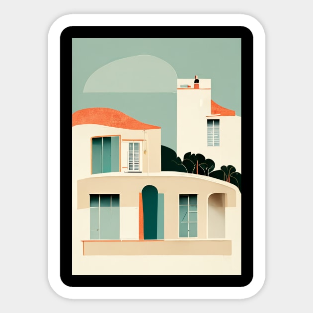 French Riviera Sticker by deificusArt